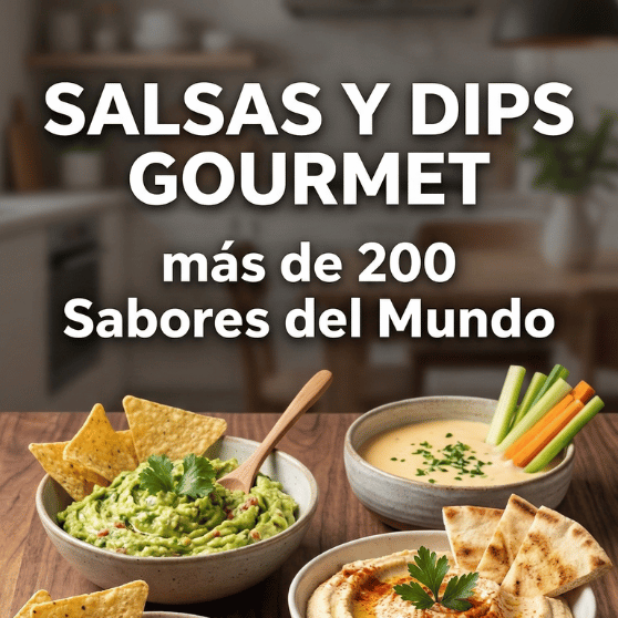 Salsas y Dips: Gourmet, Descubre los Sabores del Mundo (6 Bonos)