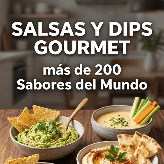 Salsas y Dips: Gourmet, Descubre los Sabores del Mundo (6 Bonos)